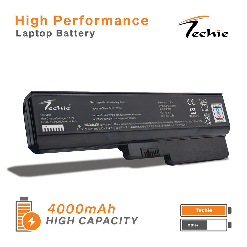 Techie Compatible Laptop Battery for Lenovo G Series (G450 Series Compatible)