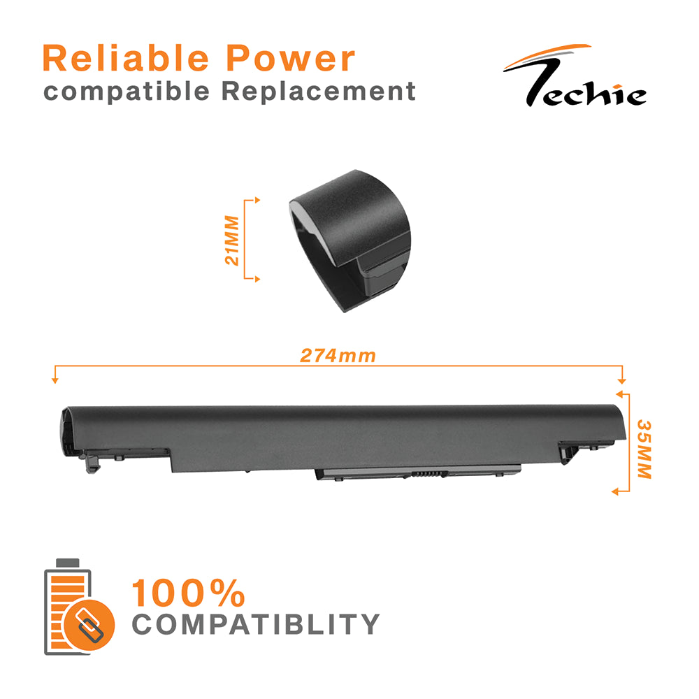 Techie Compatible Laptop Battery for HP JC04 – JC03 / JC03031 / 240 G6 / 245 G6 / 250 G6 / 255 G6