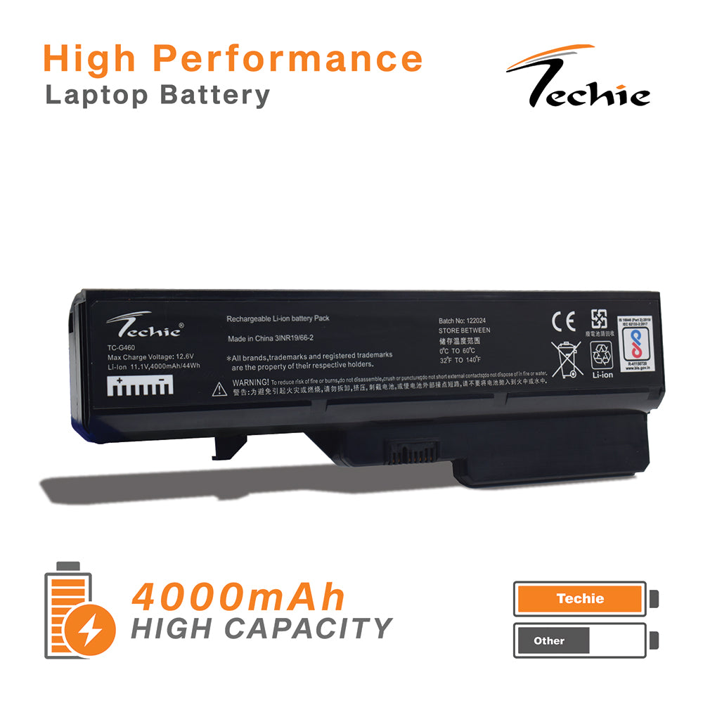 Techie Compatible Laptop Battery for Lenovo G460 / G470 / G560 Series
