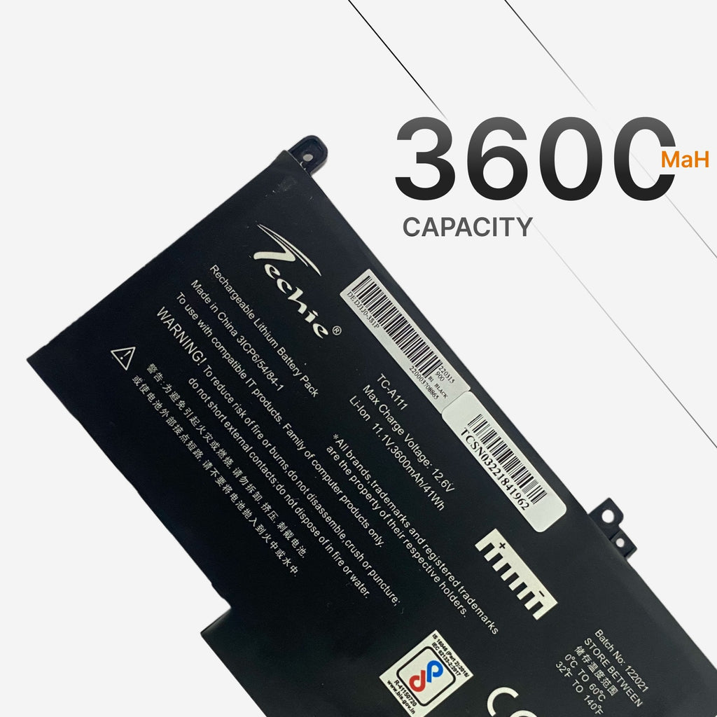 Techie Compatible Laptop Battery for Dell Latitude E7280 / E7380 / E7480 (DJ1J0)