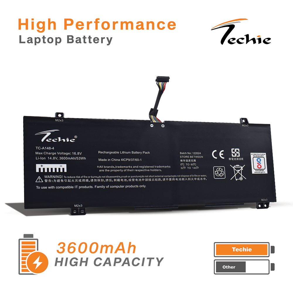 Techie Compatible Laptop Battery for Lenovo IdeaPad C340-14API Series (L18M4PF3 / L18C4PF3 / L18C4PF4)