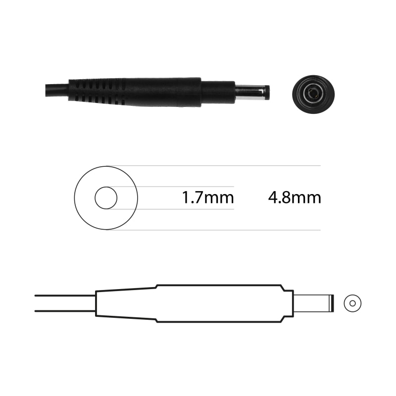 Techie Compatible HP 65W Laptop Charger for Pavilion 15-B, TouchSmart 14-b, Sleekbook 15-b, Envy 4, Envy 6 Series (19.5V, 3.33A)