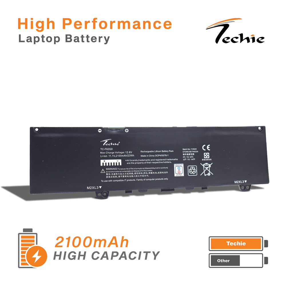 Techie Compatible Laptop Battery for Dell Inspiron 7373 / Vostro 5370 (F62G0)
