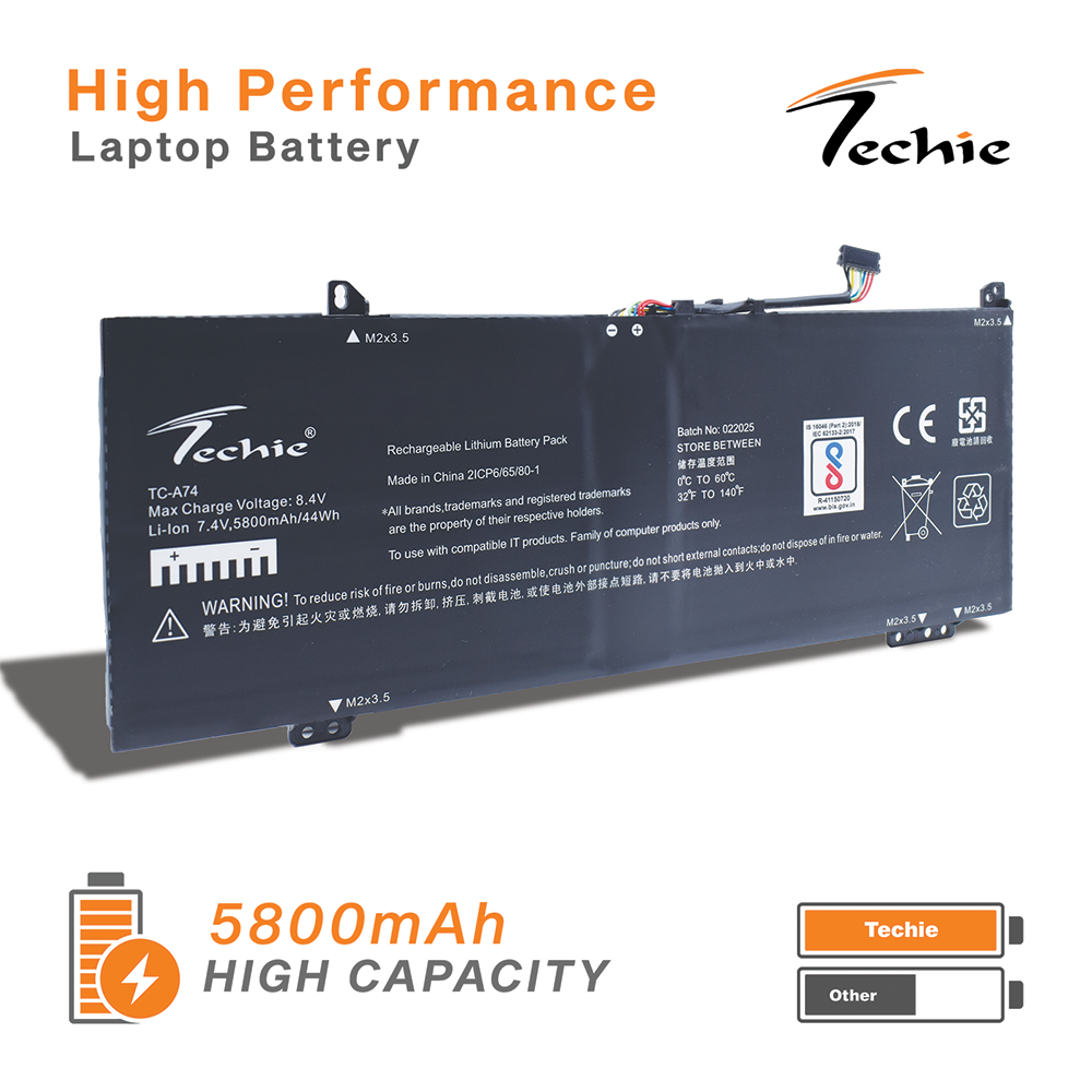 Techie Compatible Laptop Battery for Lenovo Ideapad 530S-15IKB / Yoga 530 / Flex 6 Series (L17C4PB0)