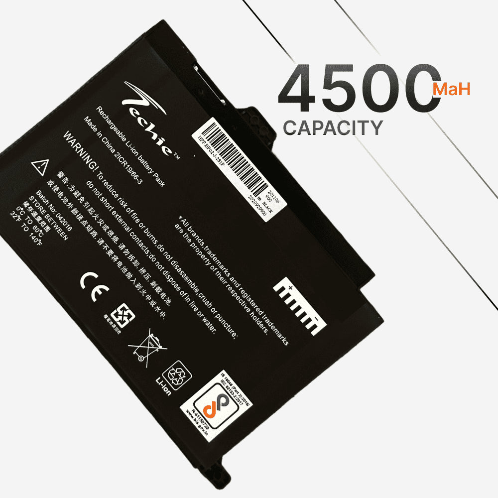 Techie Compatible Laptop Battery for HP Pavilion Series (BP02XL / BPO2XL)