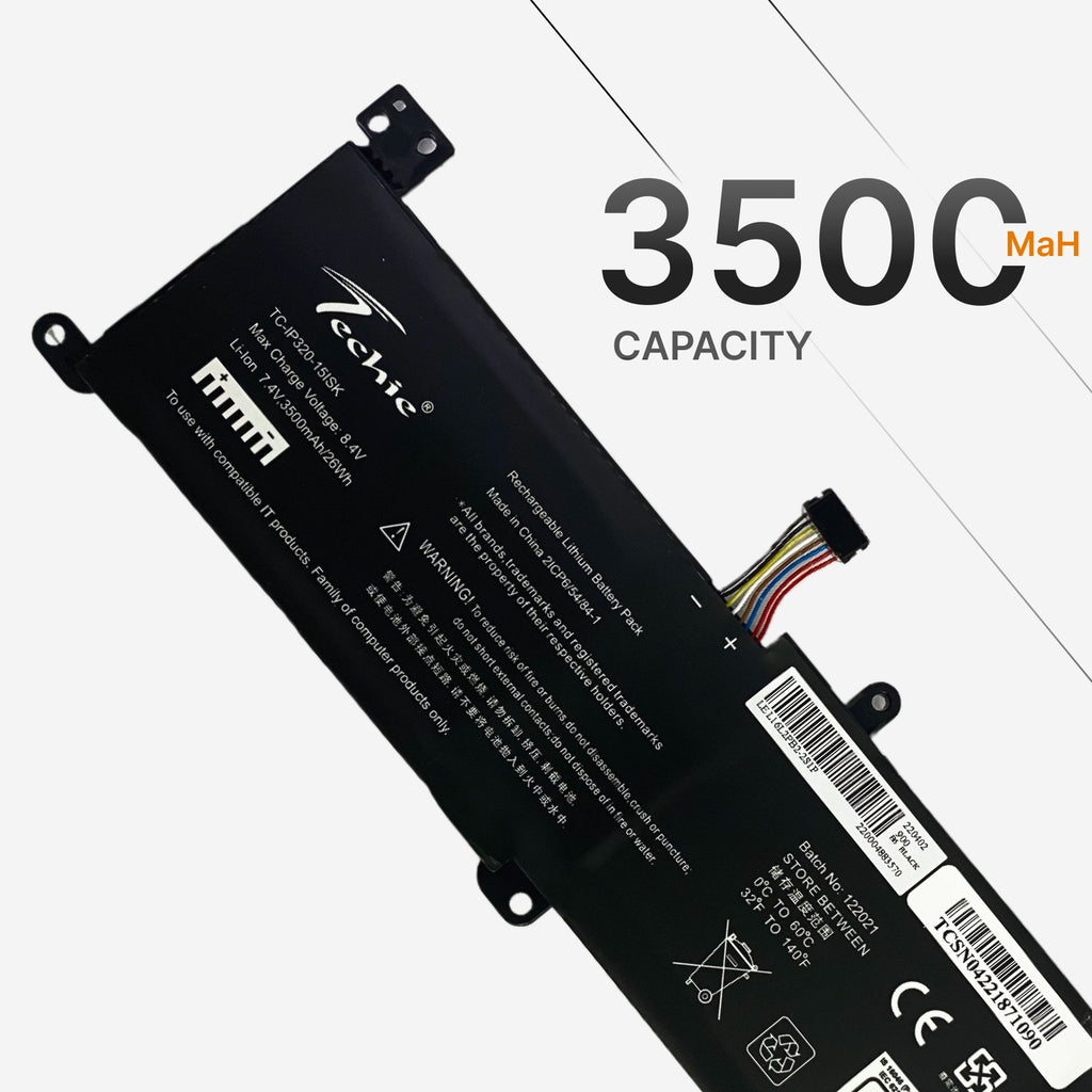 Techie Compatible Laptop Battery for Lenovo IdeaPad Series (L16C2PB1 / L16C2PB2)