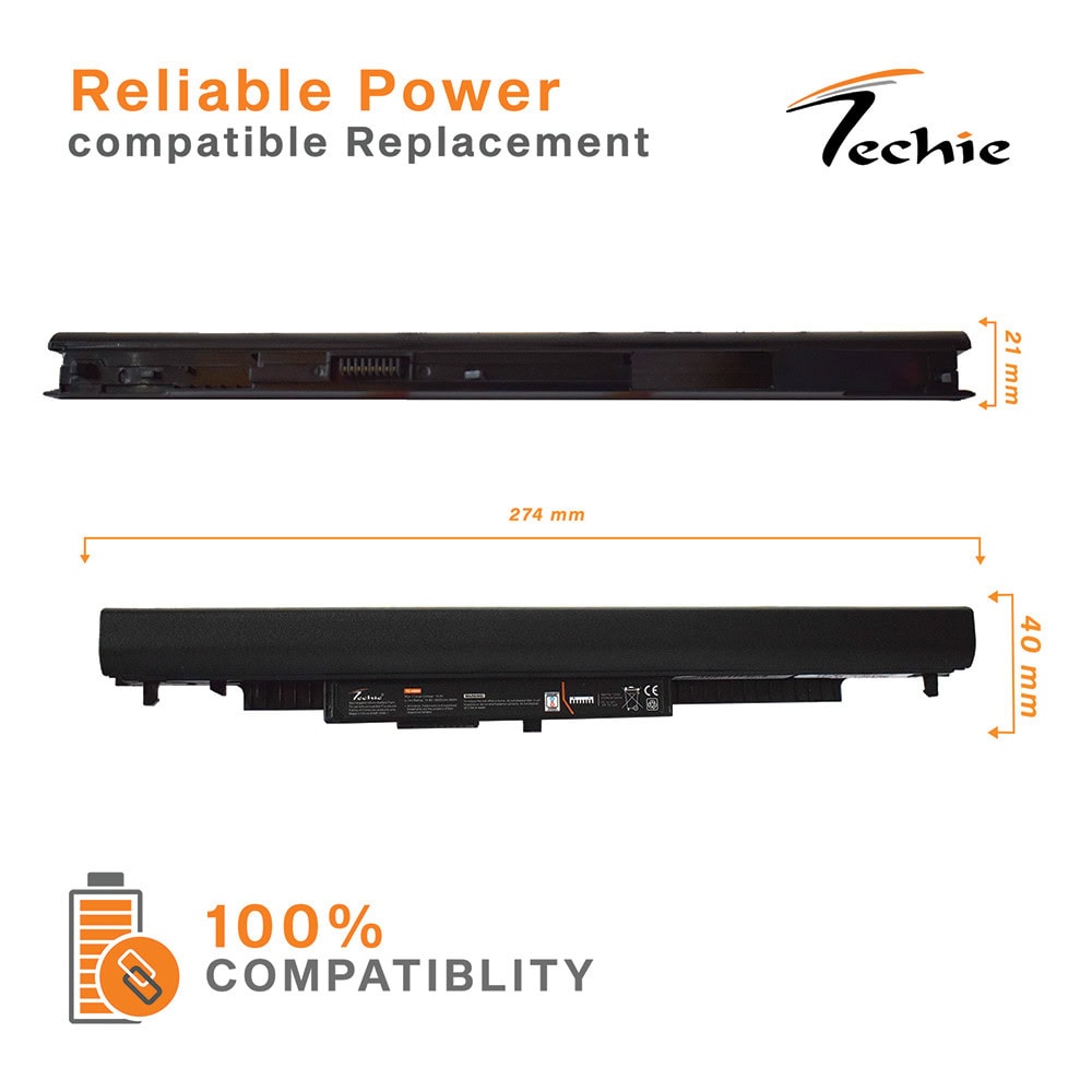 Techie Pro Series Laptop Battery for HP HS04 – 240 G4 / 245 G4 / 250 G4 / 255 G4 Series