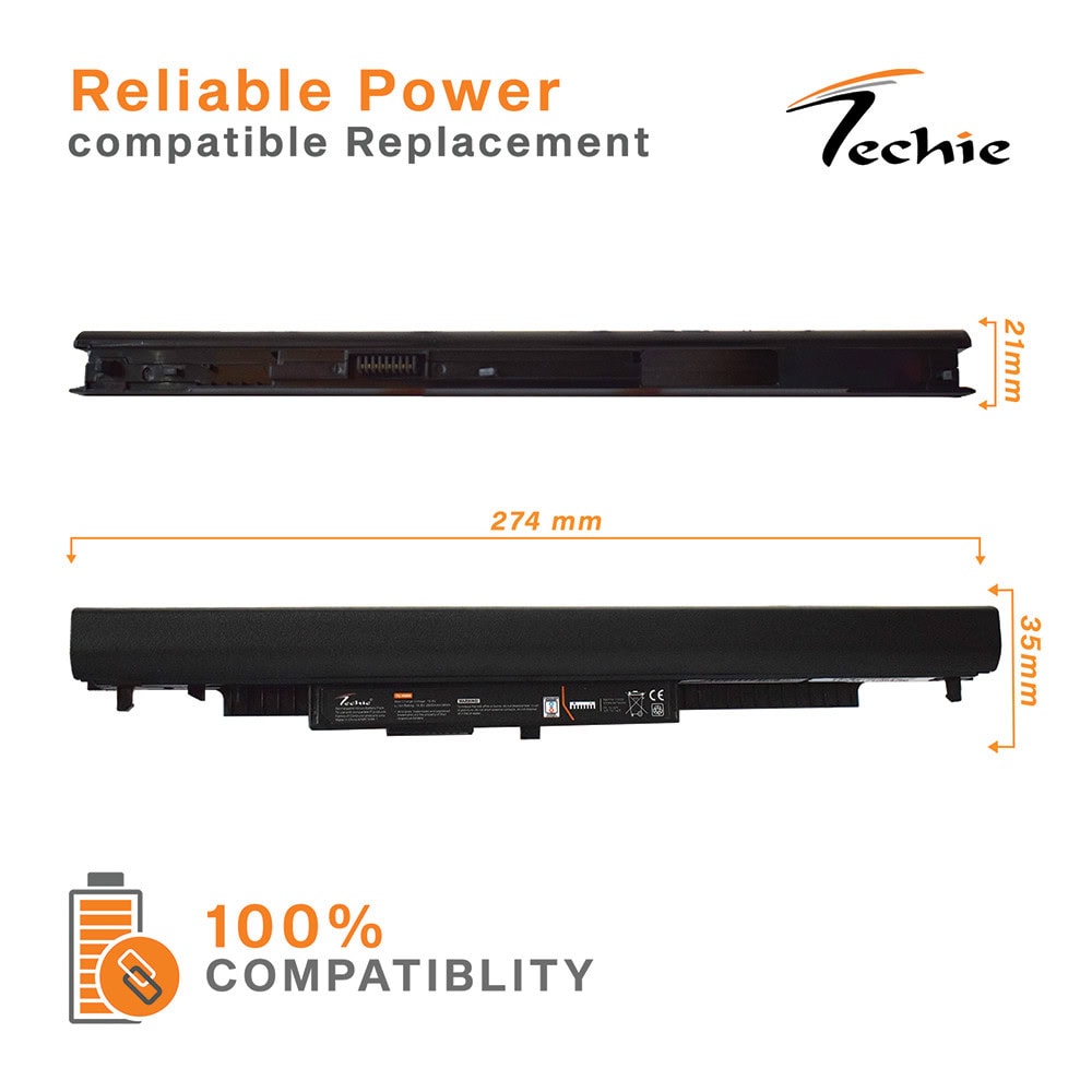 Techie Pro Series Laptop Battery for HP JC04