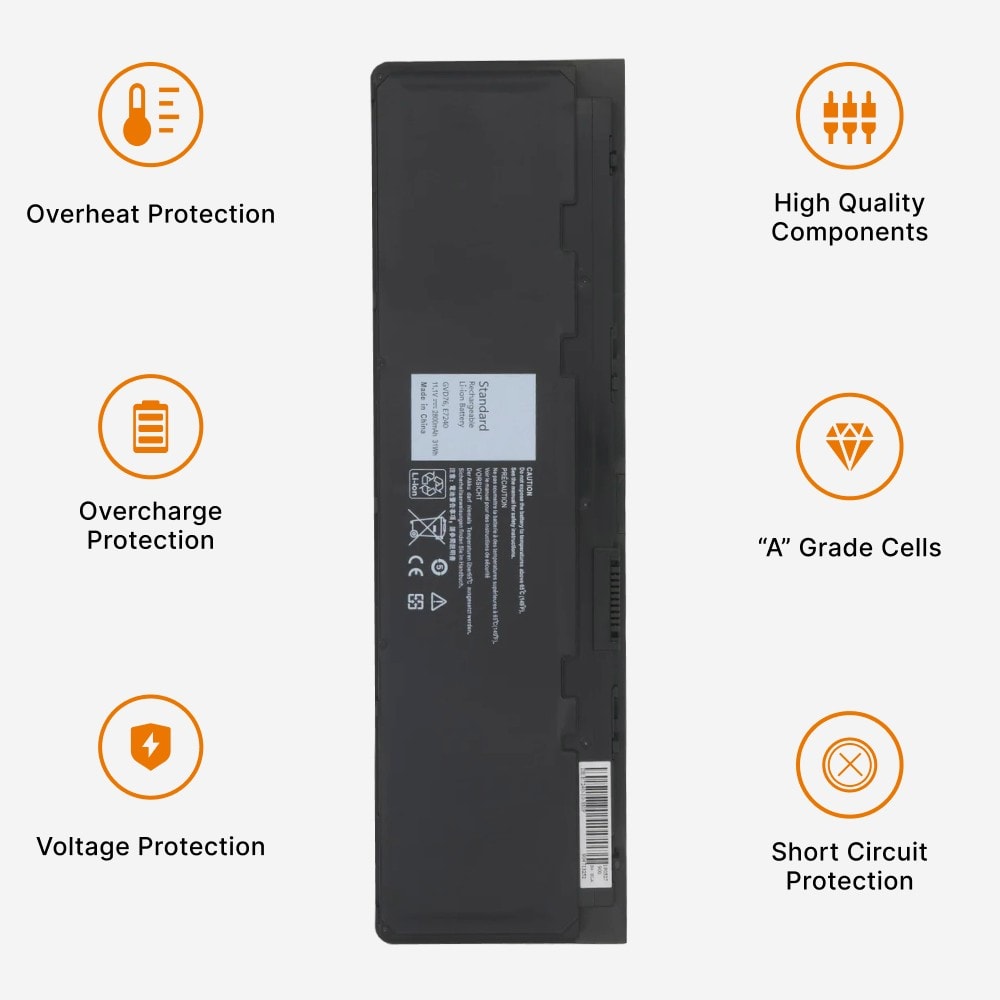 Techie Compatible Laptop Battery for Dell 7240 – Latitude E7240 / E7250 Series