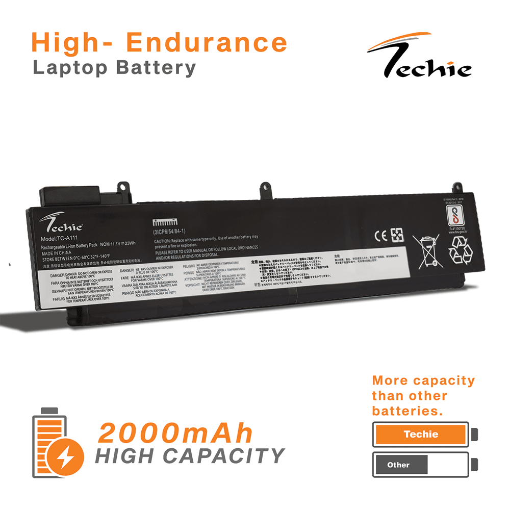 Techie Compatible Laptop Battery for Lenovo 00HW022-3S1P – ThinkPad T460s