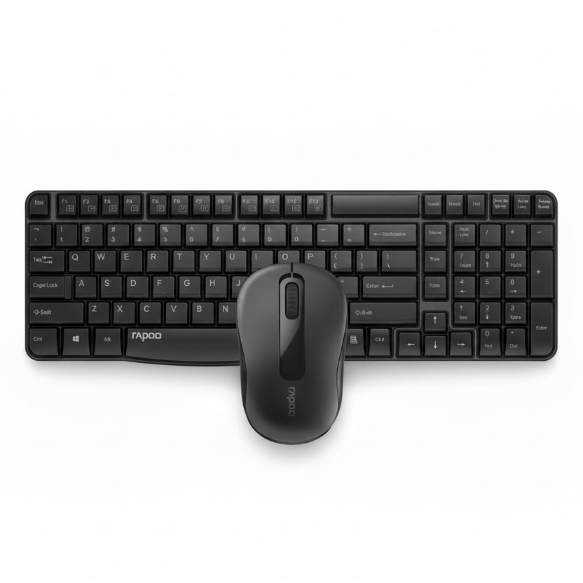 Rapoo X1800s Black Wireless Keyboard & Mouse Combo
