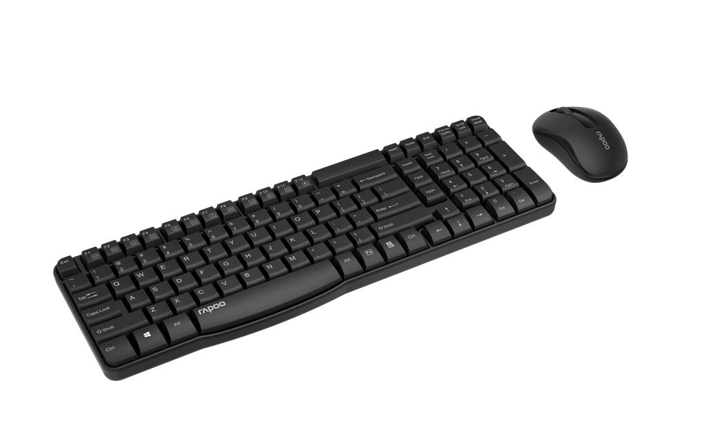 Rapoo X1800s Black Wireless Keyboard & Mouse Combo
