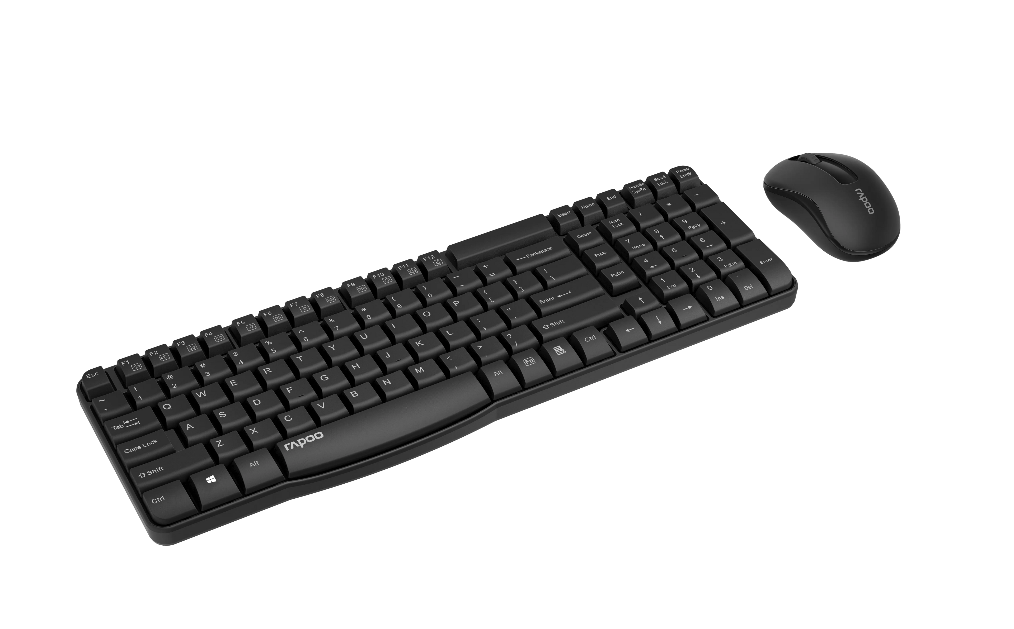 Rapoo X1800s Black Wireless Keyboard & Mouse Combo