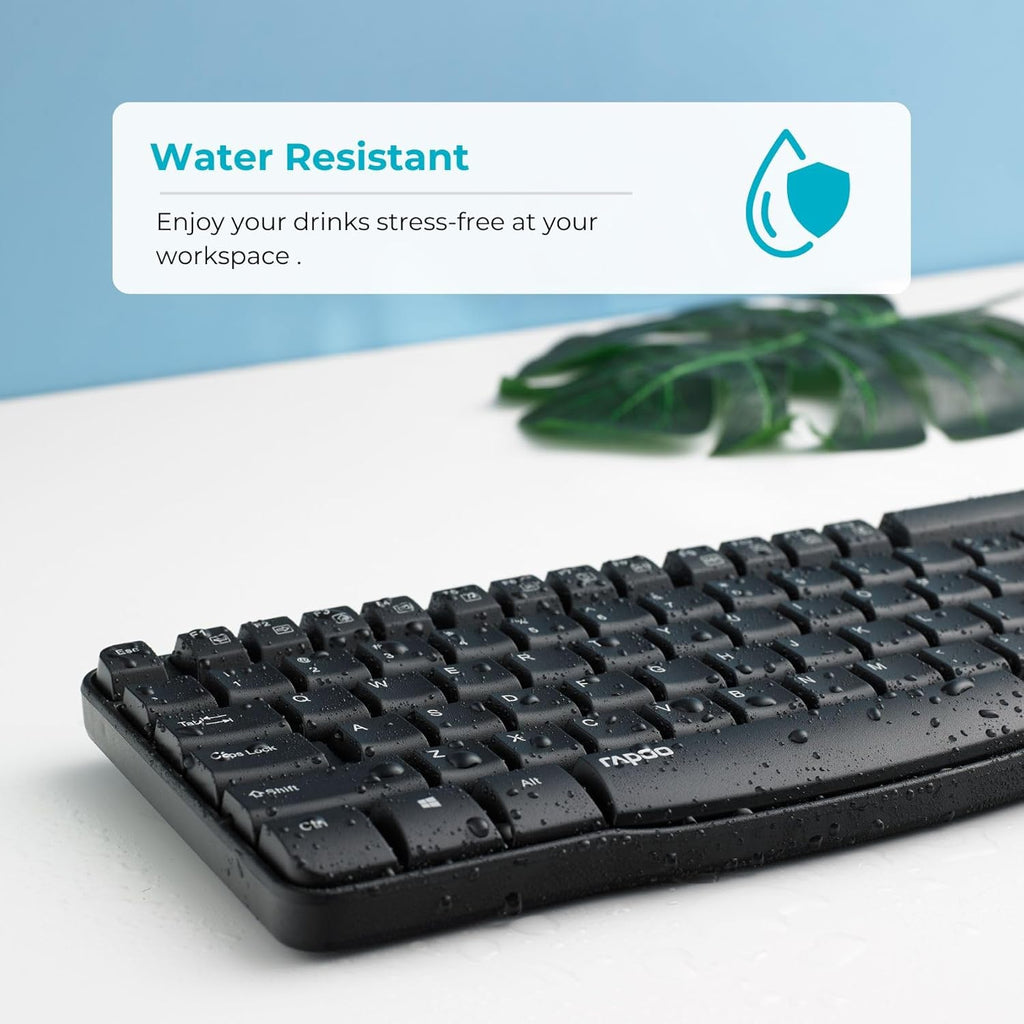 Rapoo X1800s Black Wireless Keyboard & Mouse Combo
