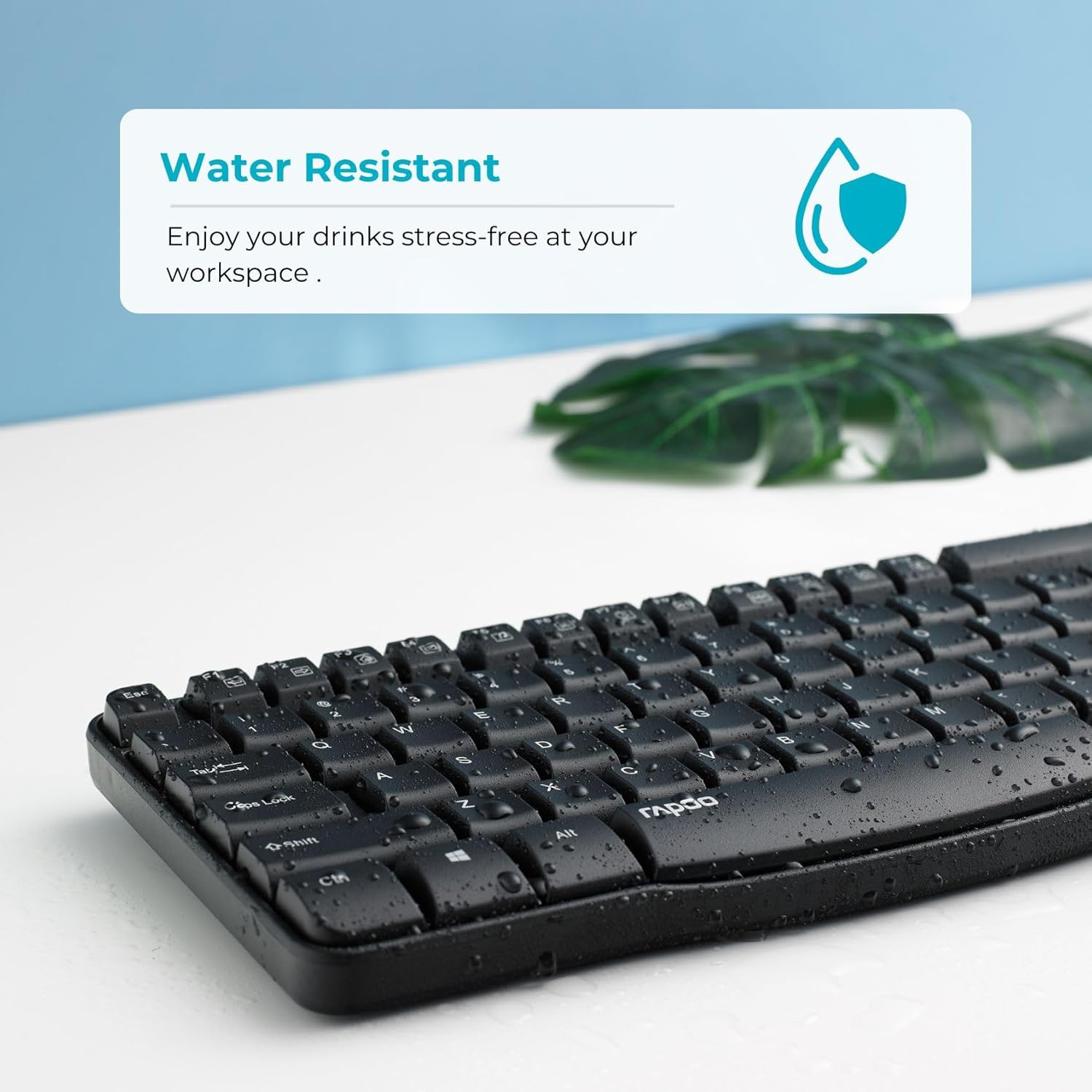 Rapoo X1800s Black Wireless Keyboard & Mouse Combo