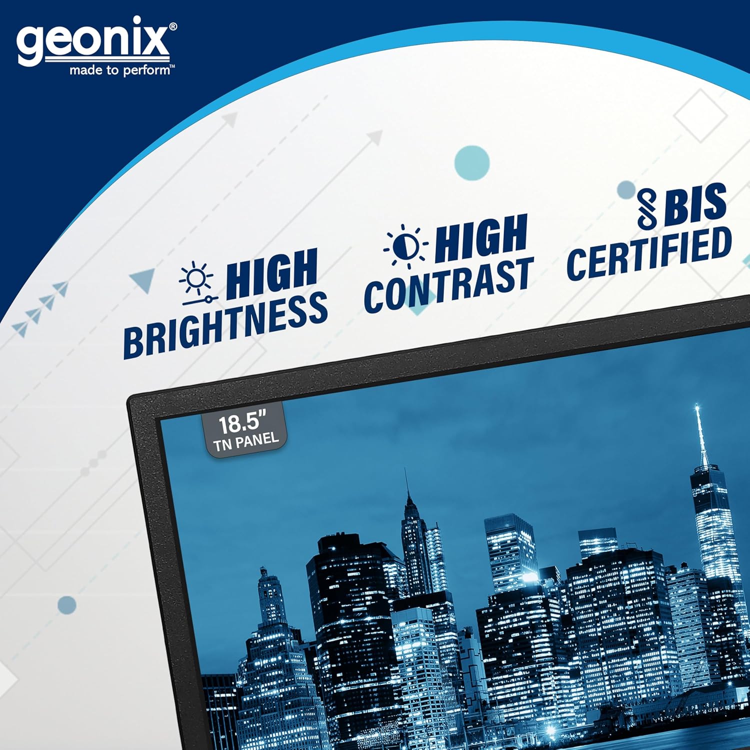 GEONIX GXTF-WVHDF185 18.5″ HD LED Monitor