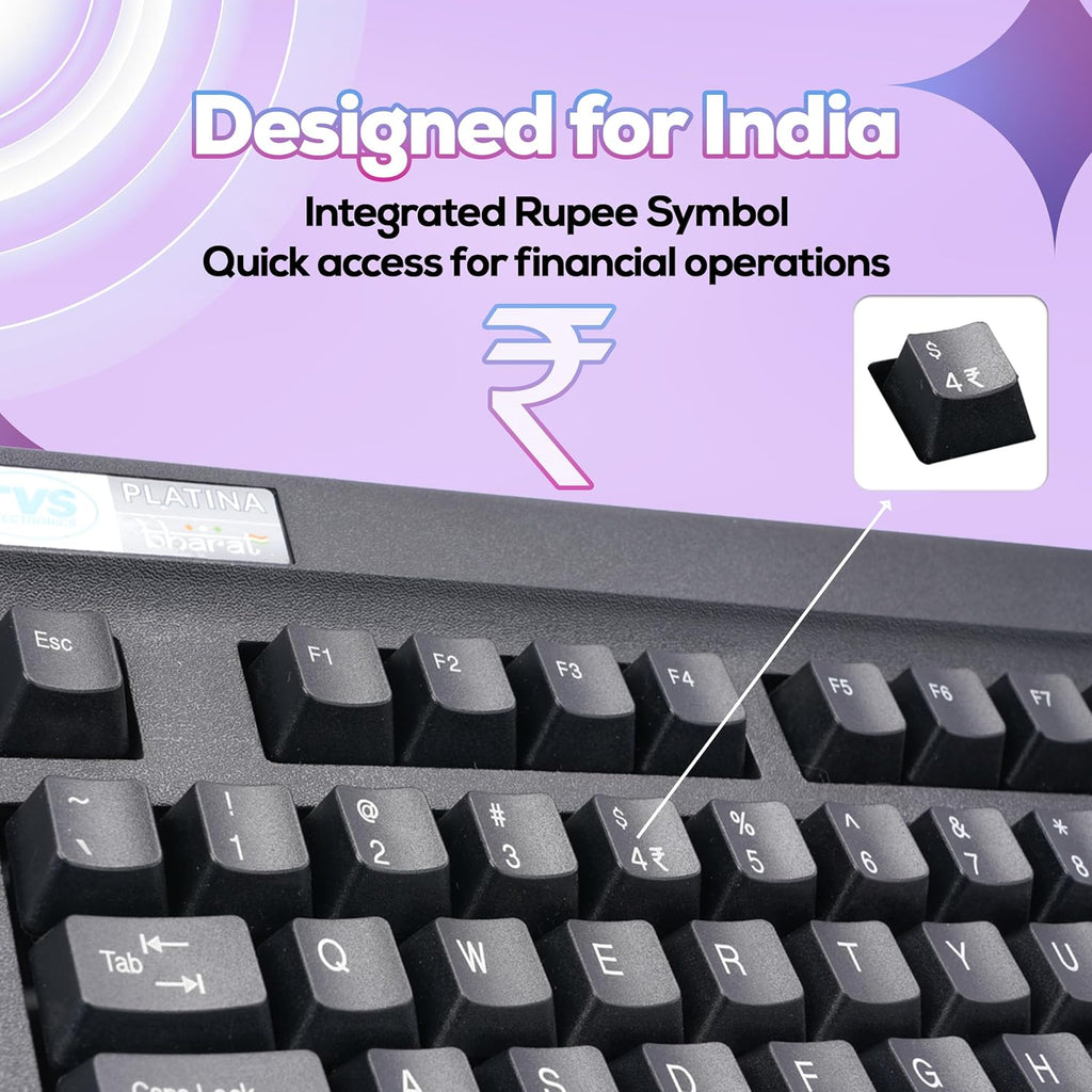 TVS Gold Platina Wireless Mechanical Keyboard & Mouse Combo